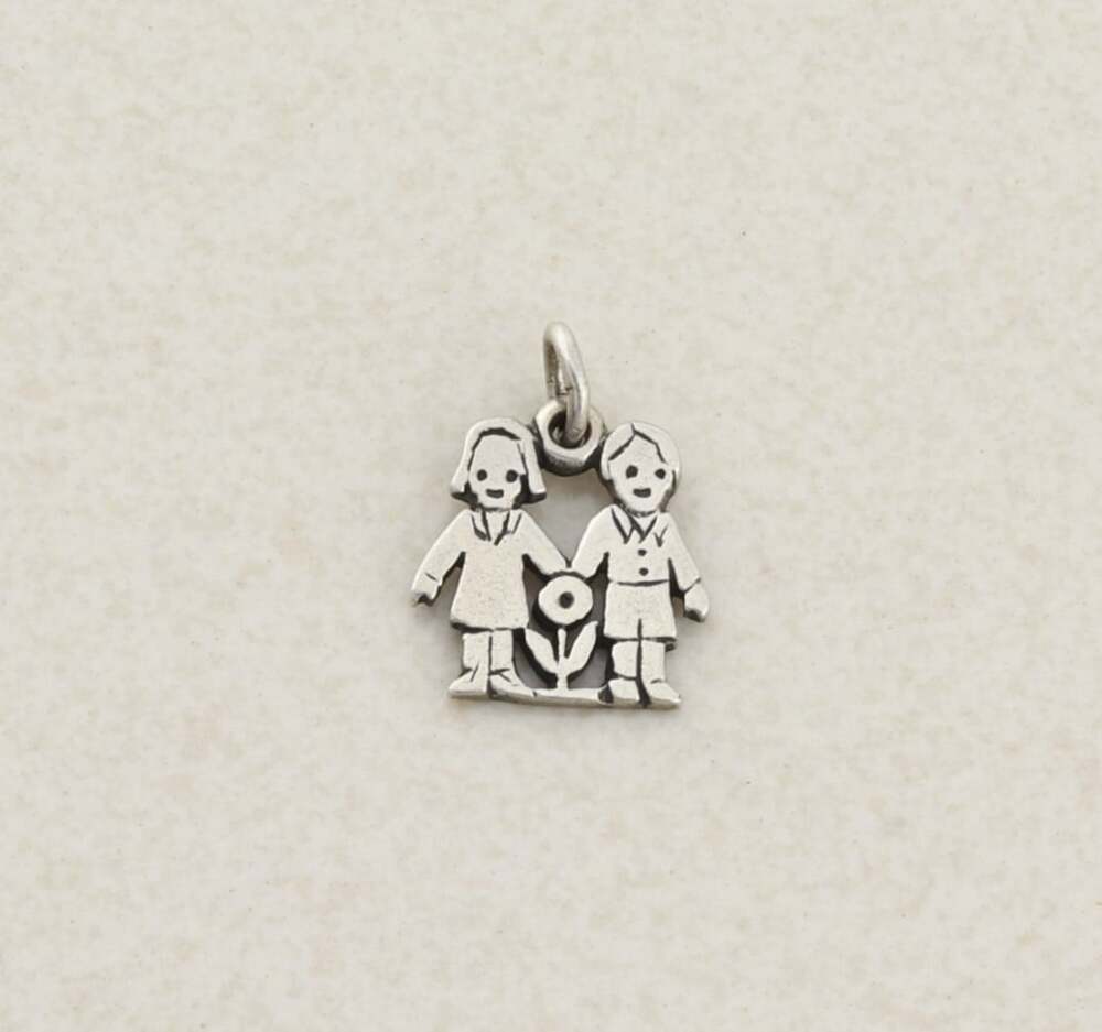 Sterling Silver James Avery Little Boy or Girl Charm or Pendant 1/2" x 1/2"